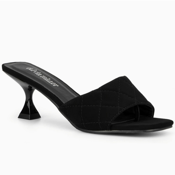 Olivia Miller Shoes - Olivia Miller Honey Camp Slide Sandals Black -10